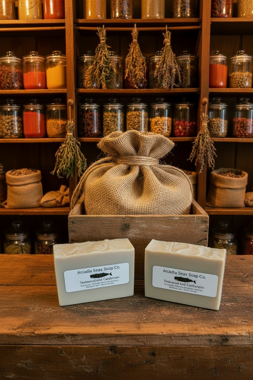 Teakwood and Cardamom Bar Soap