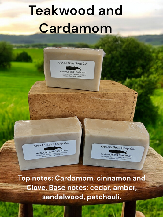 Teakwood and Cardamom Bar Soap